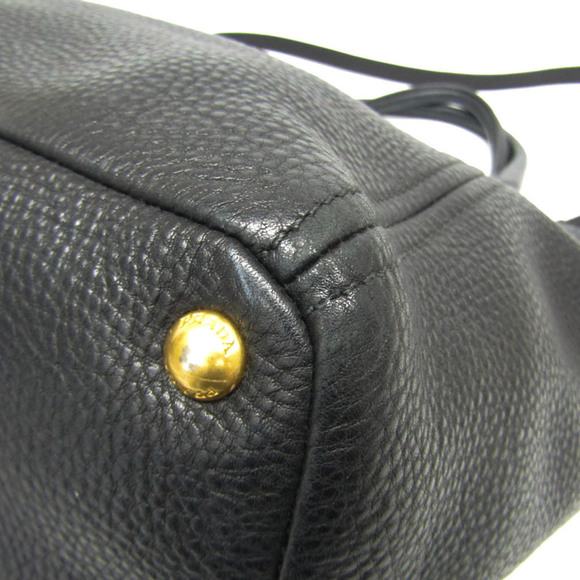 PRADA Black Leather Shoulder Bag - Picture 5 of 16